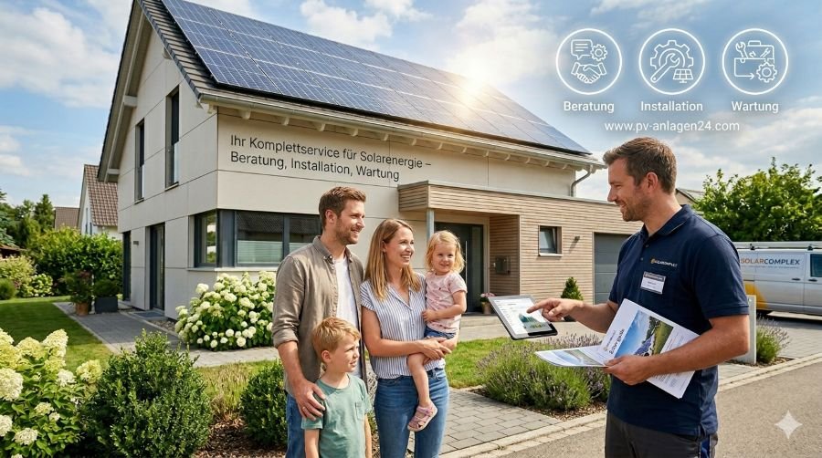 Ihr Komplettservice für Solarenergie: Von der Beratung bis zur Wartung 4 Ihr Komplettservice für Solarenergie“