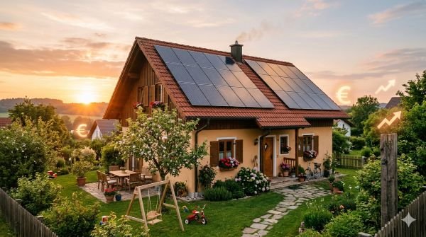 Photovoltaikanlage für ein Einfamilienhaus
