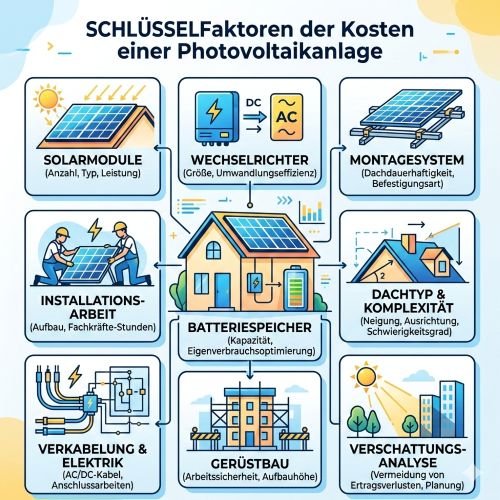 Welche Faktoren beeinflussen den Gesamtpreis einer PV-Anlage